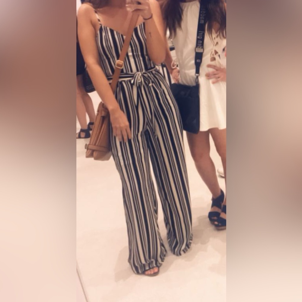 STRIPED JUMPSUIT
